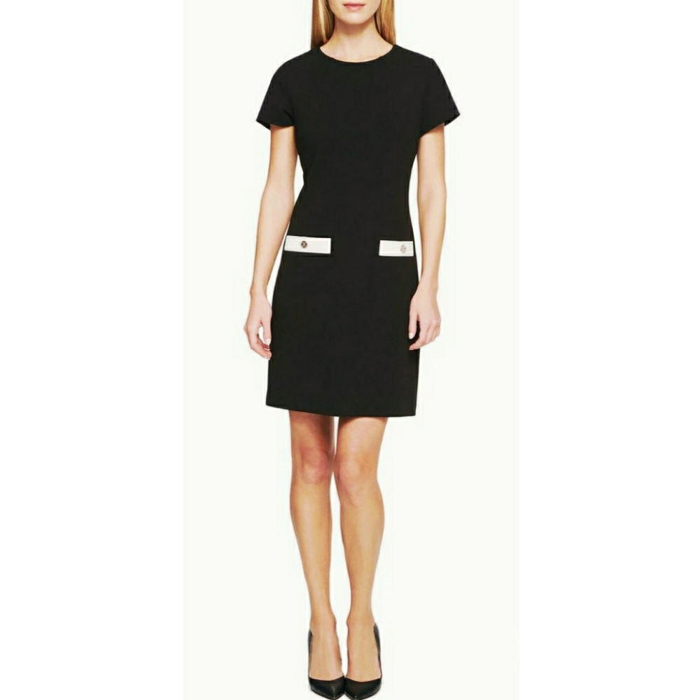 Tommy Hilfiger Black Elegant Shift Dress
